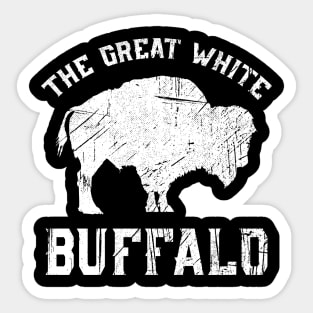 The Great White Buffalo Native American Folklore Sticker